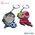 3D Sport Shape High Quality Rubber Keychain